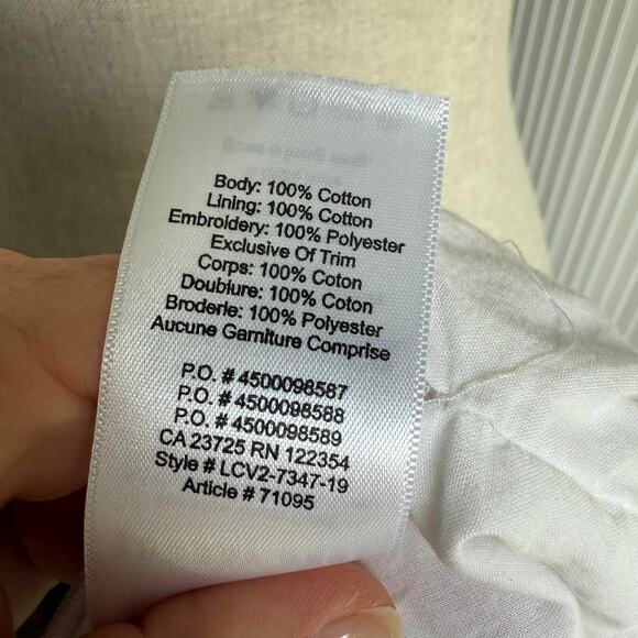 Sunday Best Aritzia Boho Embroidered Cotton Mini Skirt White Size 0 - Picture 8 of 8